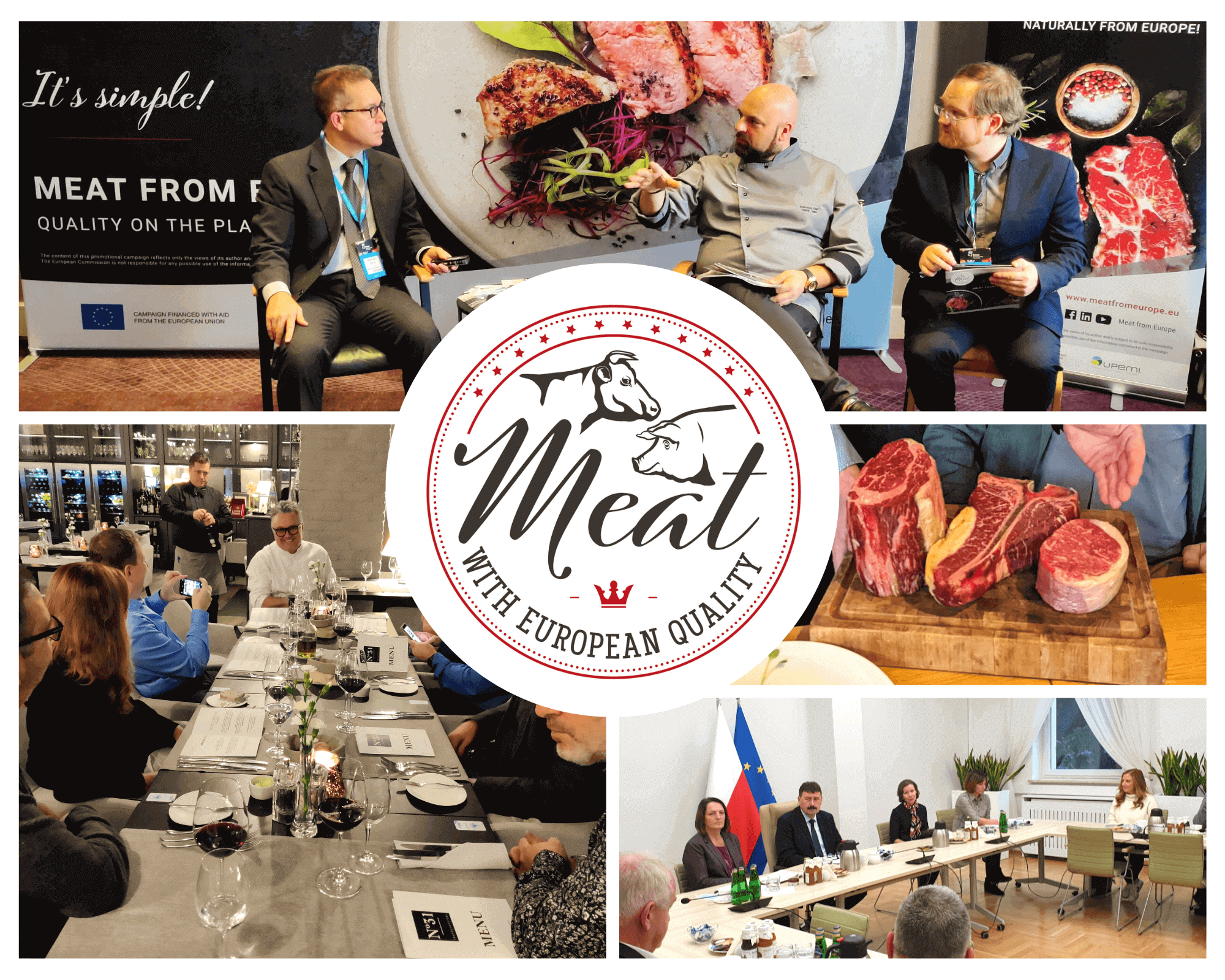 „High quality and safety paired with competitive prices”: foreign journalists and opinion leaders are discovering the advantages of European meat.